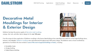 Dahlstrom - Decorative Metal Mouldings