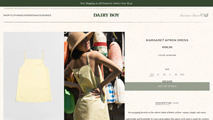 Dairy Boy - Margaret Apron Dress