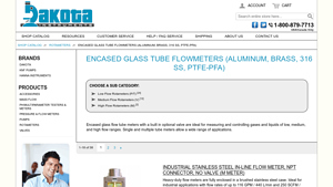 Dakota Instruments - Encased Glass Tube Flowmeters