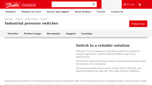 Danfoss - Industrial Pressure Switches