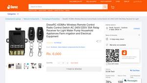 No Brand - DieseRC 433Mhz Wireless Remote Control Switch