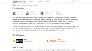 Screenshot of Chia Crypto Trading 2025 | How To Buy And Sell XCH
