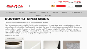 Deadline Signs - Custom Shaped Signs