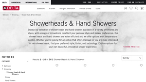 Delta Faucet - Shower Heads & Hand Showers