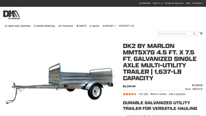 DK2 - Galvanized Utility Trailer