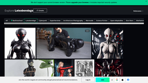 DeviantArt - Latexbondage Artwork