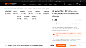 DFRobot - Gravity Thin-film Pressure Sensor