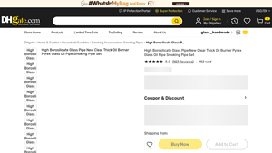 DHgate - High Borosilicate Glass Oil Pipe Set