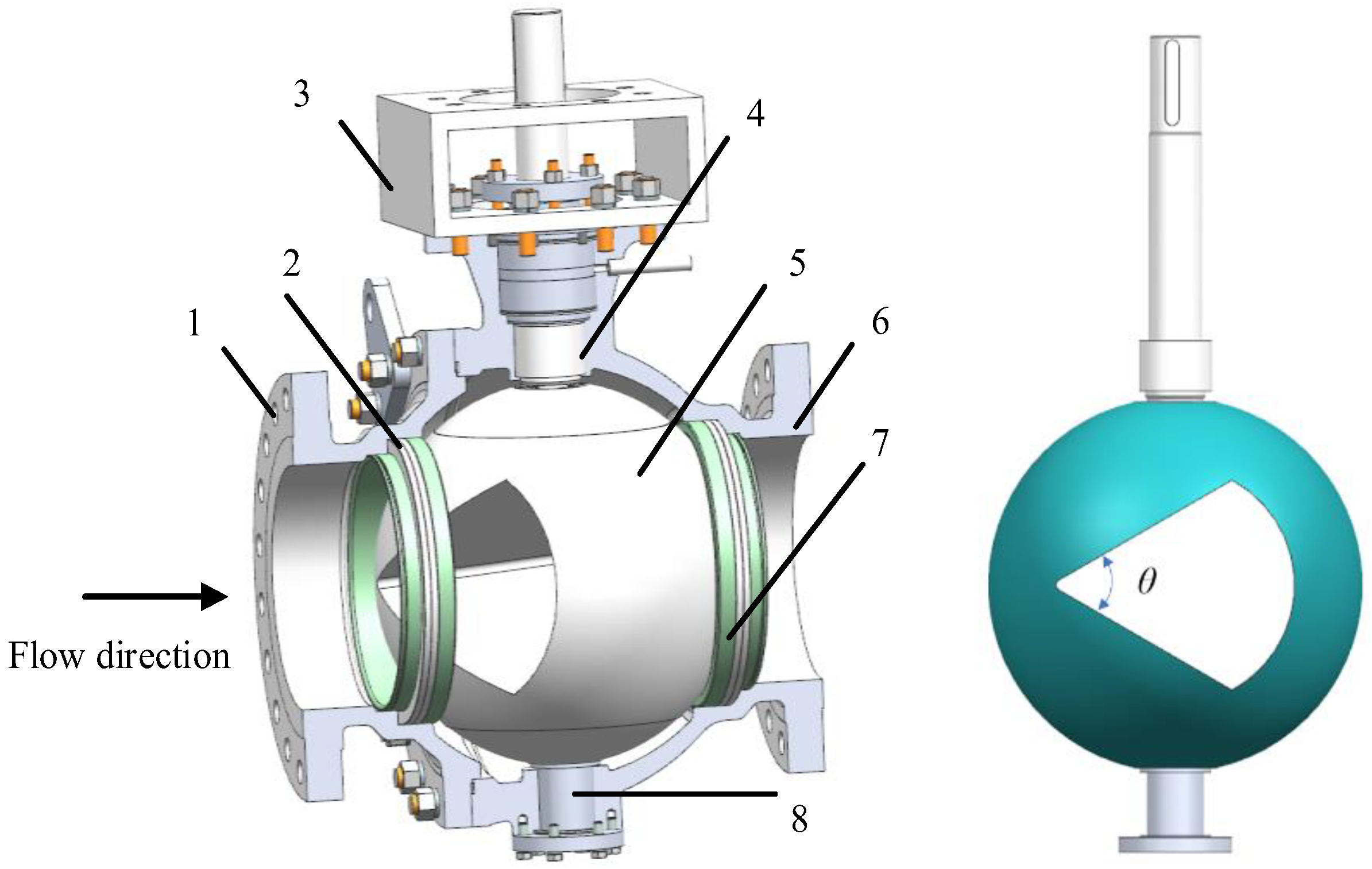 An application scenario or product detail of diagram of a ball valve - Image 23