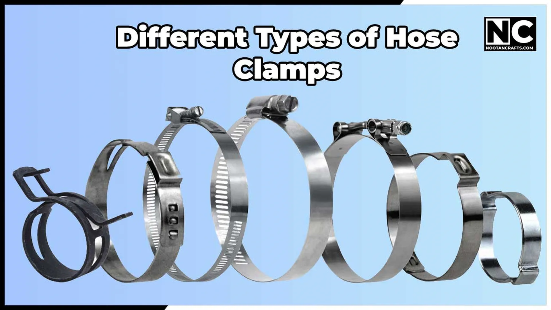 An application scenario or product detail of different types of hose clamps - Image 3