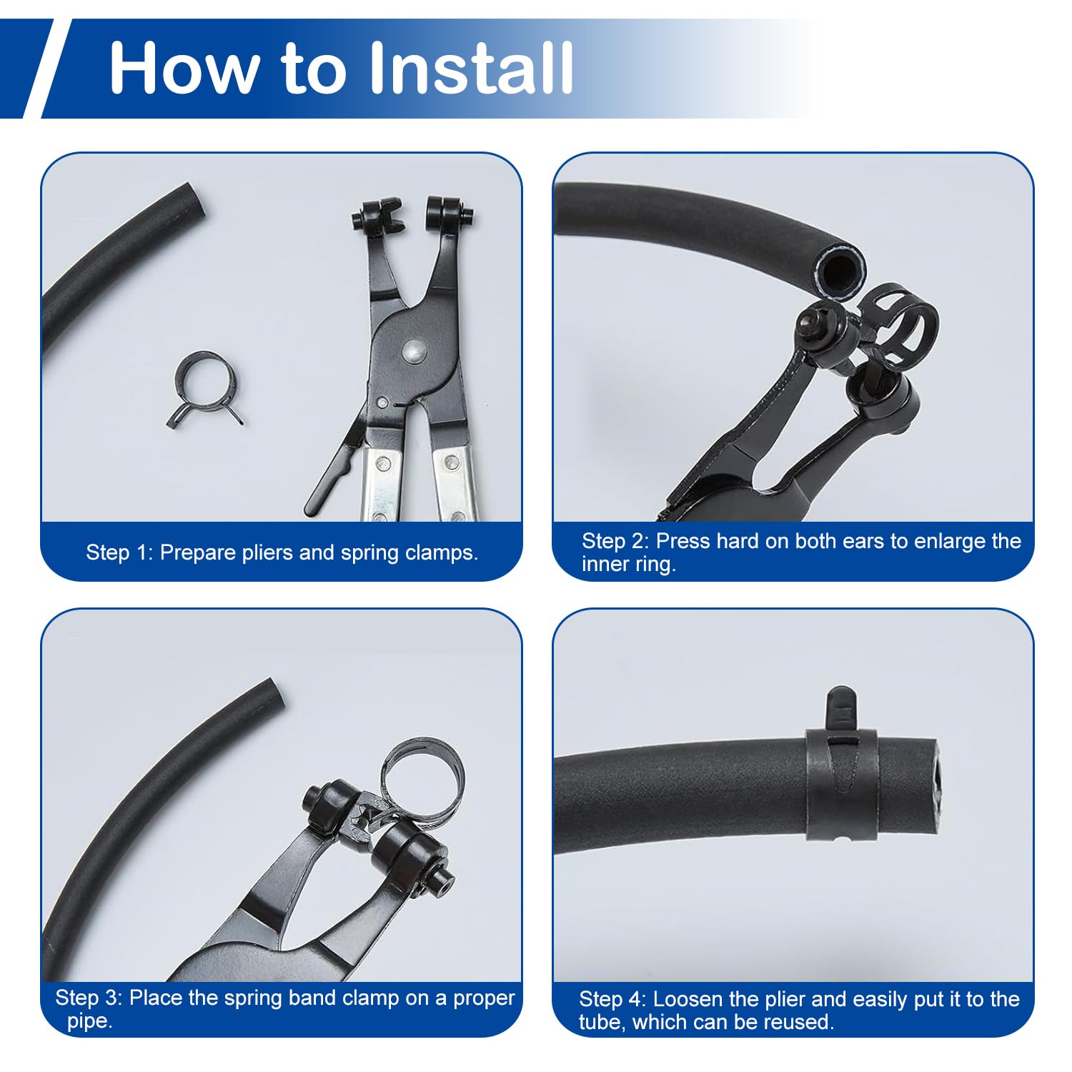 An application scenario or product detail of different types of hose clamps - Image 13