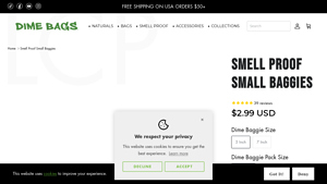 DIME BAGS® - Smell Proof Small Baggies