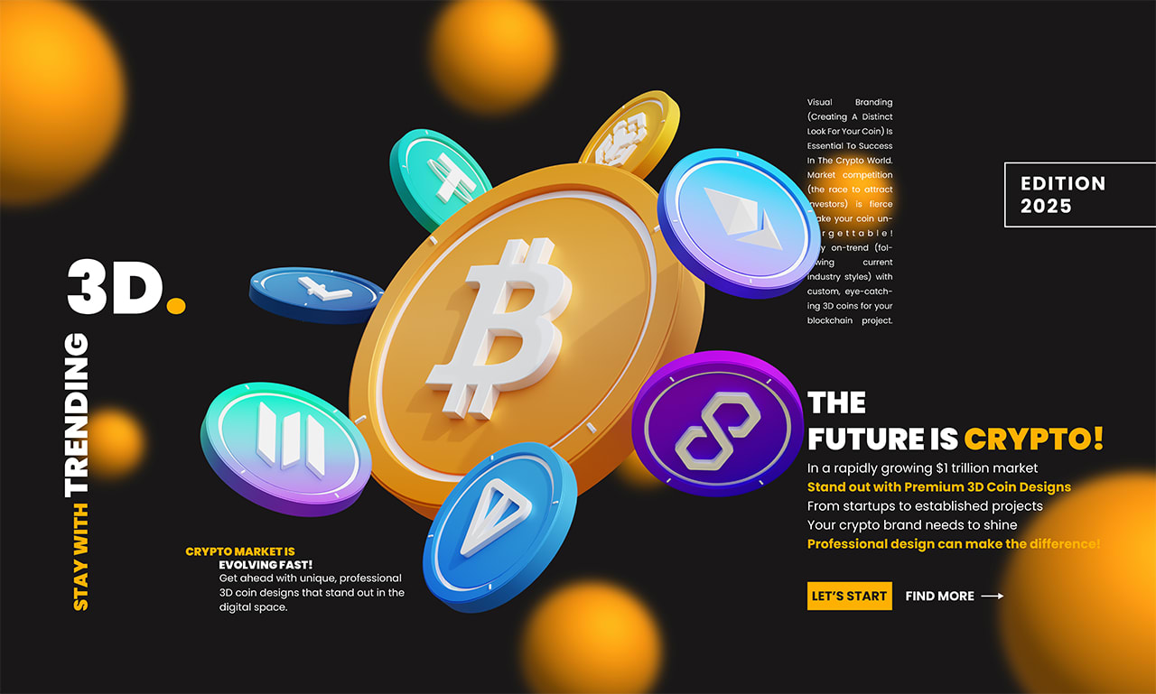 Featured image for dino coin - Design 3d cryptocurrency bitcoin ...