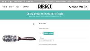 Brushworx - Ebony By Wx Ht112 Med Hot Tube