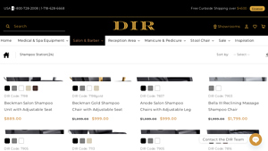 DIR Salon Furniture - Beckman Shampoo Units