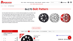 Discounted Wheel Warehouse - 8x170 Bolt Pattern Wheels