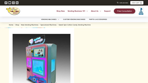 Discount Vending - Sweet Spin Cotton Candy Vending Machine