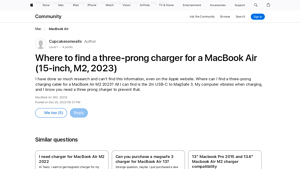 Apple - MacBook Air (15-inch, M2, 2023) Charging Solutions