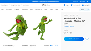 Disney - Kermit Plush – The Muppets