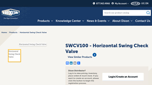 Dixon Valve - Horizontal Swing Check Valve
