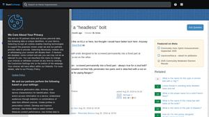 Headless Bolt - Key Features