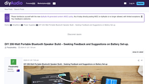 Diyaudio - DIY 200-Watt Bluetooth Speaker