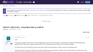 Diyaudio - CS43131 Dual Mono DAC