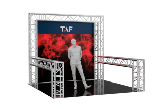 An application scenario or product detail of dj projection screen on truss with projector - Image 15