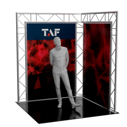 An application scenario or product detail of dj projection screen on truss with projector - Image 21