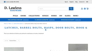 D Lawless Hardware - Latches and Catches Collection
