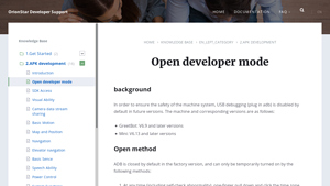 OrionStar - Developer Mode Access