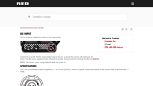 Red - DC-IN Power Port