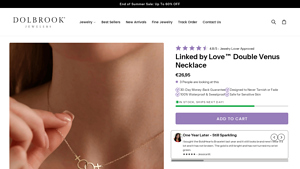 Dolbrook - Linked by Love™ Double Venus Necklace