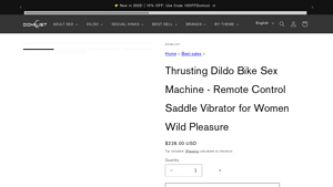 Domlust - Thrusting Dildo Bike Sex Machine
