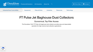Donaldson - FT Pulse Jet Baghouse Dust Collector
