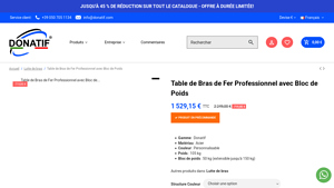 Donatif - Équipement de bras de fer