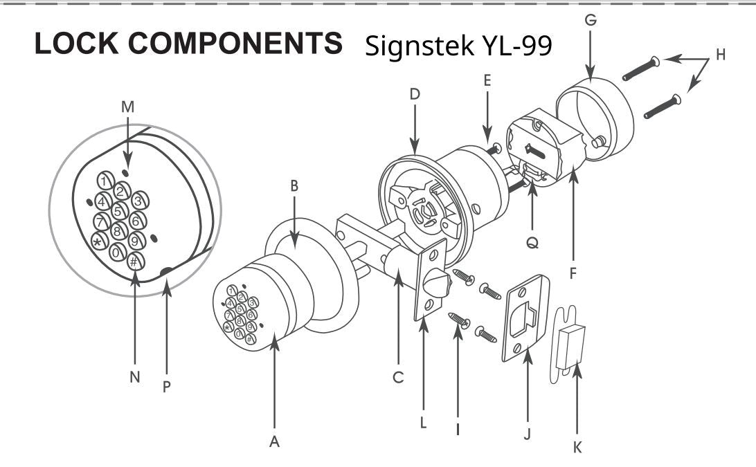 An application scenario or product detail of door lock components names - Image 8
