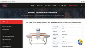 MCD - Full Color Touch Display Conveyor Belt Metal Detector
