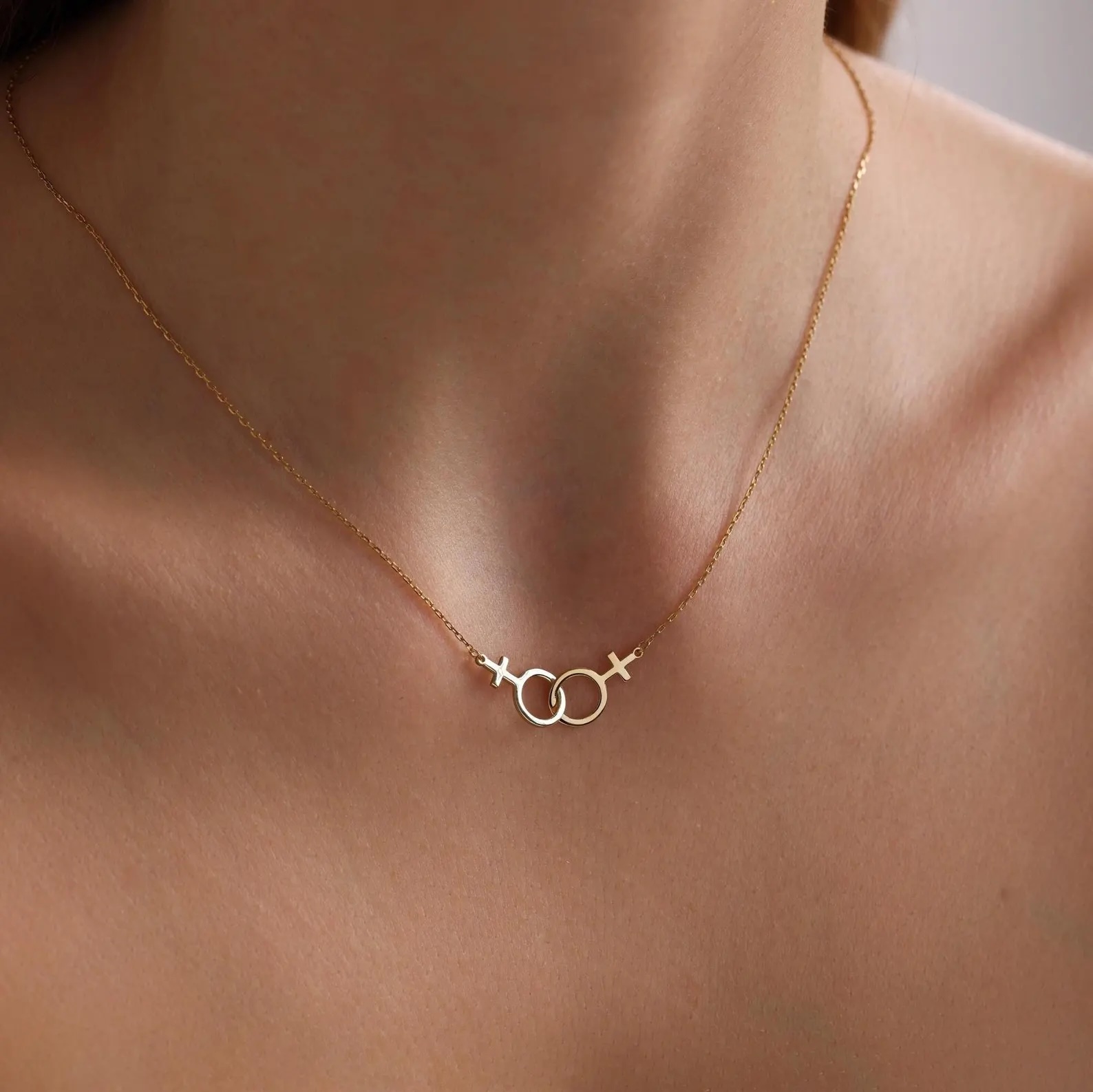 An application scenario or product detail of double venus necklace - Image 1