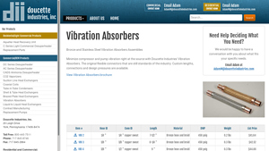 Doucette Industries - Vibration Absorbers