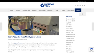 DoughTech - Horizontal and Spiral Mixers