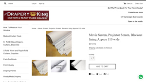 Drapery King - Movie Screen Fabric