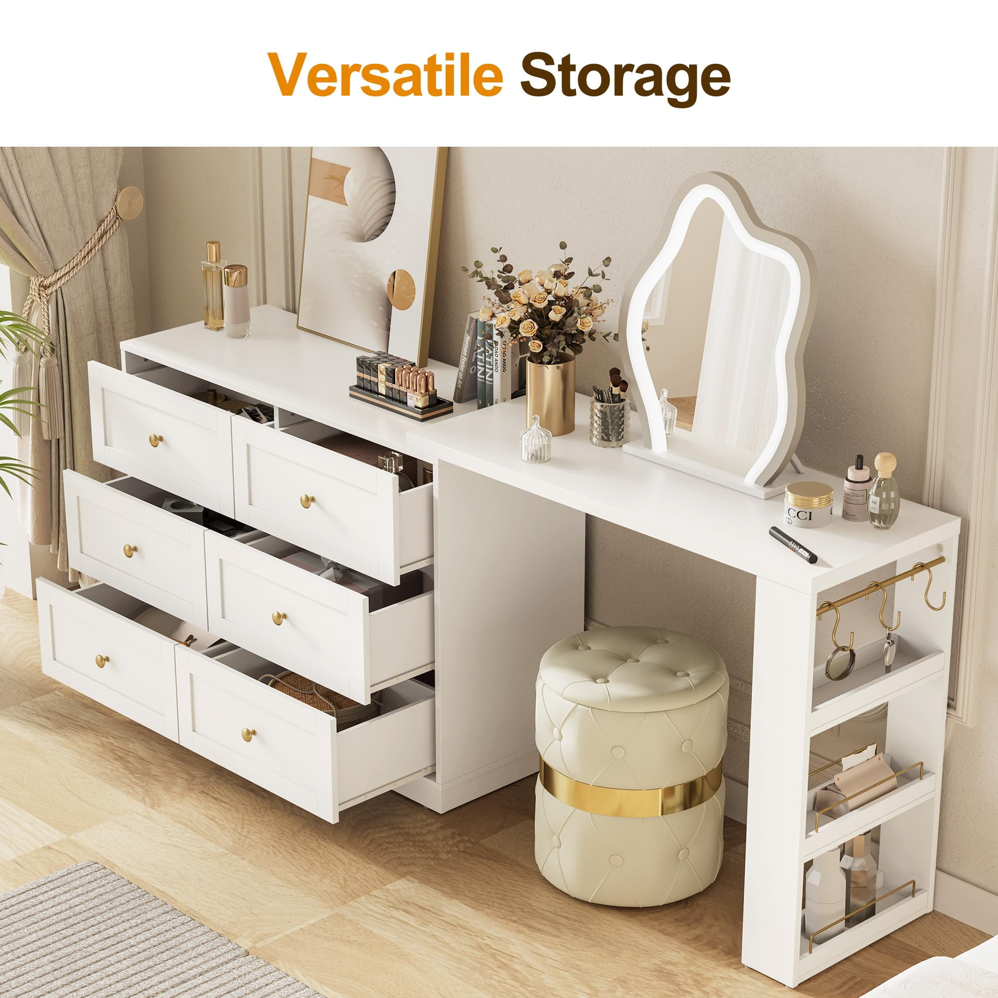 An application scenario or product detail of dresser vanity combo - Image 3