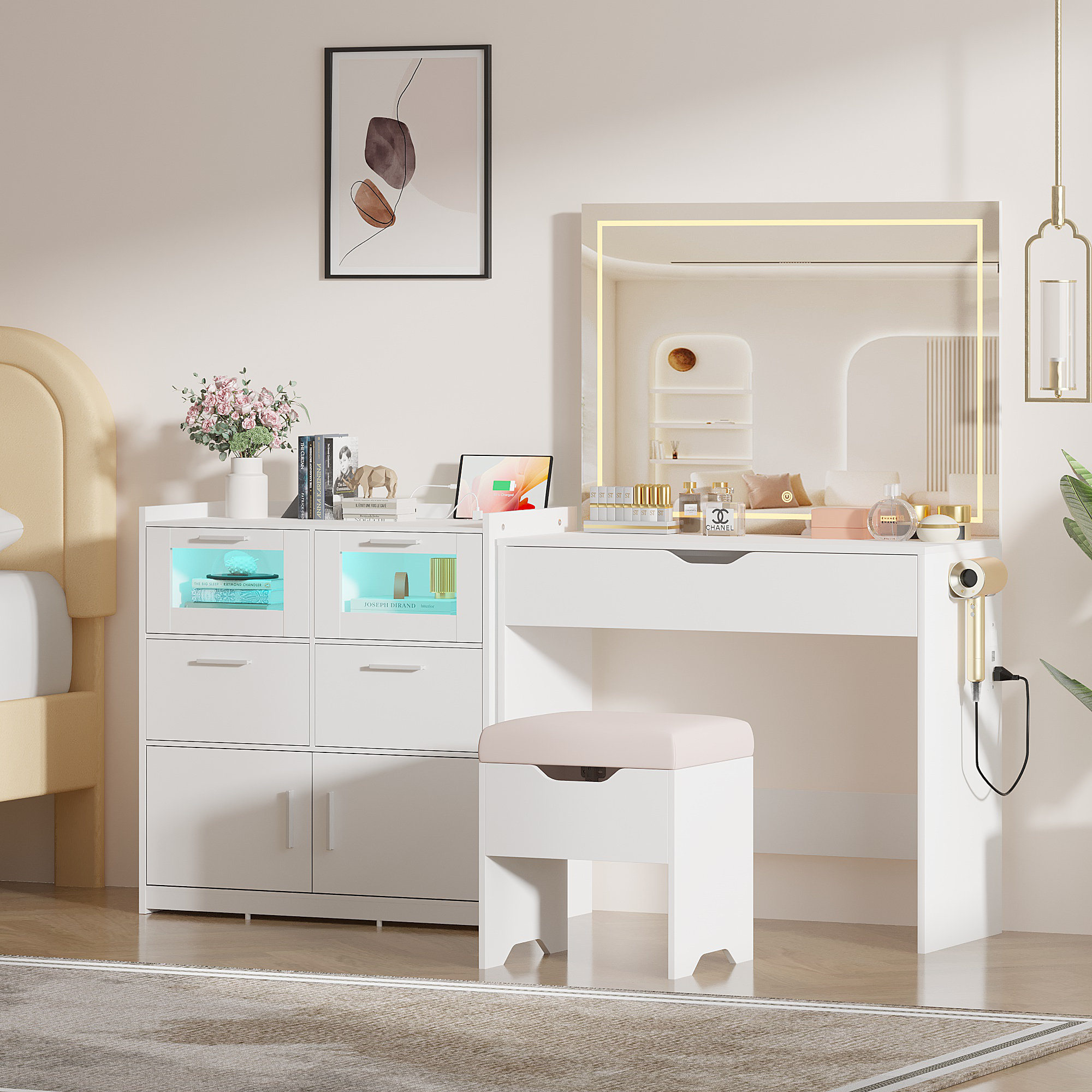 An application scenario or product detail of dresser vanity combo - Image 7