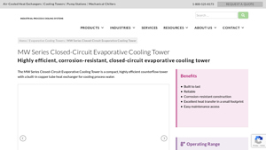DryCoolers - MW Series Closed-Circuit Evaporative Cooling Tower