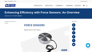 DSM Messtechnik - Force Sensors and Control Systems