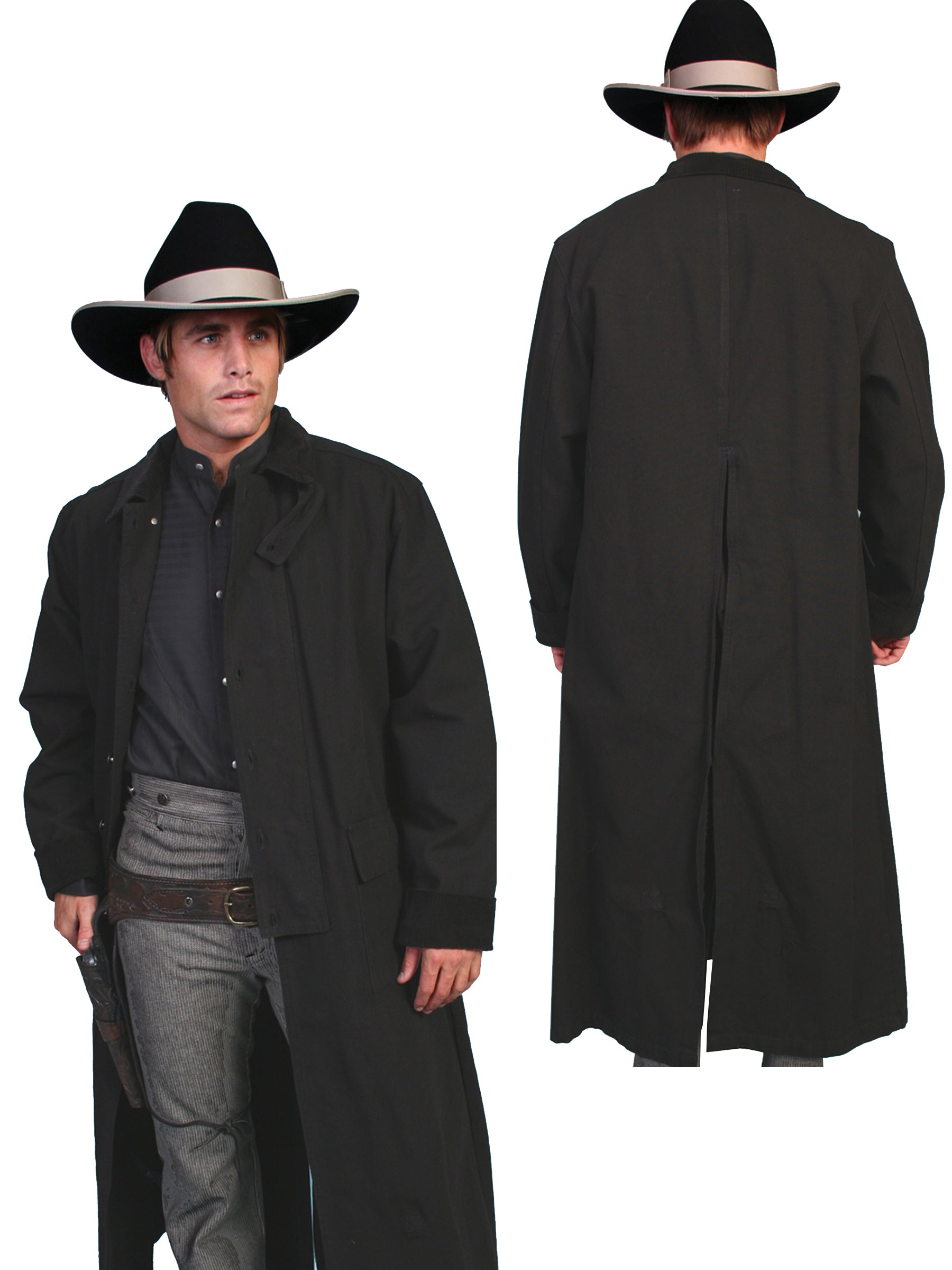 An application scenario or product detail of duster coat male - Image 9