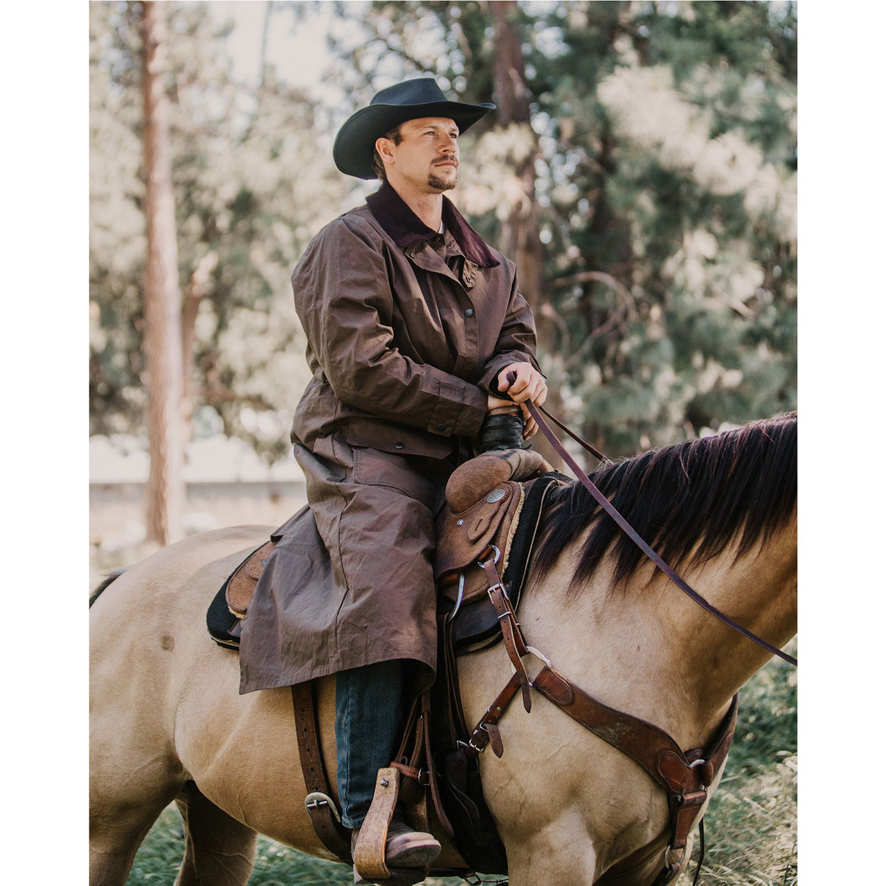 An application scenario or product detail of duster coat male - Image 16