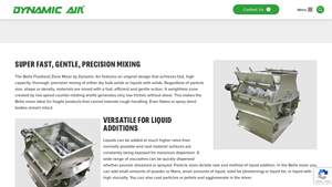 Dynamic Air - Bella™ Fluidized Zone Mixer