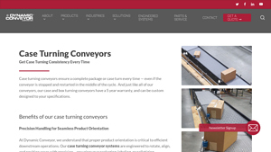 Dynamic Conveyor - Case Turning Conveyors